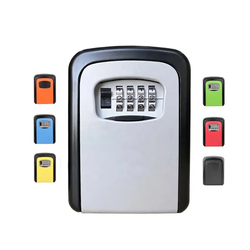 Vendita calda codice colore opzionale blocco a muro per serratura a chiave sicura scatola portachiavi combinazione lockbox