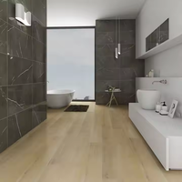 Suelo de Vinilo SPC con Sistema de Clic, Resistente al Agua, con Textura de Madera, de 3.5mm, 4mm, 4.5mm, 5mm y 6mm, para Interiores