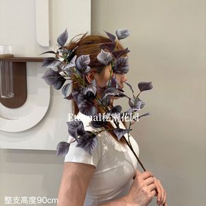 Branche de feuille de Bodhi artificielle Secret Garden, hauteur 90 cm, pour décoration de mariage et de maison - Product Image 4
