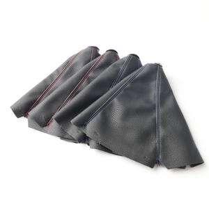 Housse universelle en cuir pour pommeau de levier de vitesse de voiture, points rouges, pliable, points noirs brillants - Product Image 4