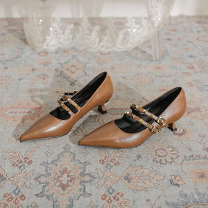 Escarpins classiques à bout pointu pour femmes, talons aiguilles fins, parfaits pour les mariages, les fêtes, le bureau et les occasions formelles du soir - Product Image 1