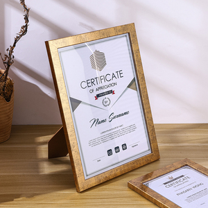 Портативная деревянная фоторамка формата А4 для сертификатов и фотографий, настенное декоративное изделие для оптовой продажи по себестоимости - Product Image 3