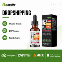 Gouttes buvables de Vitamine B12 – Complément végétalien pour l'énergie – Agent de dropshipping privé avec étiquette personnalisée et livraison rapide