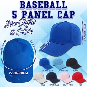 Casquette Snapback Bleue 6 Panneaux Unisexe Adulte Décontractée Couleur Unie en Toile de Polyester avec Trous Découpés au Laser pour Vente en Gros - Product Image 5