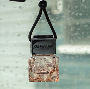 Asılı araba hava spreyi araba difüzör şişeleri için boş cam parfüm kolye uçucu yağ koku aromaterapi şişe - Product Image 2