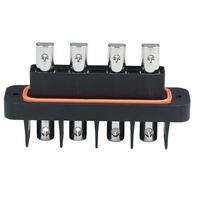 Connecteur femelle 4P avec filetage interne, contact en cuivre, 500-1000V, 150A, indice de protection IP65, pour usage automobile JDZ-04