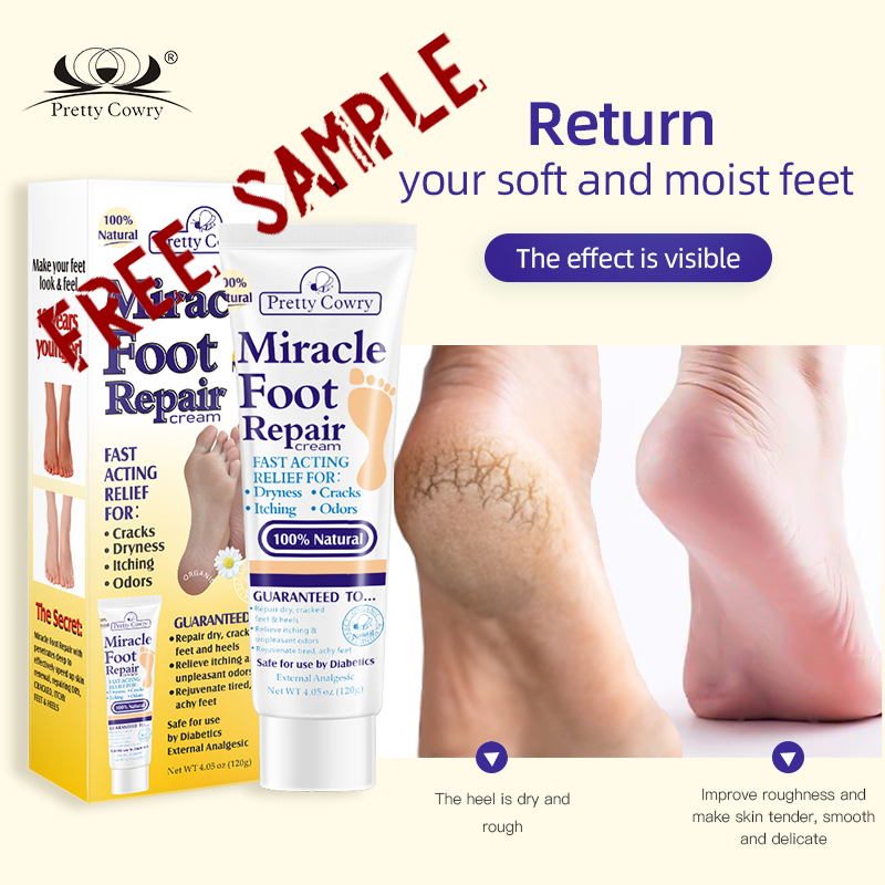 Pretty cowry Aloe dryness cracks itching odors foot cream Moisturizes herbal foot skin care