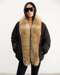 2025 nuovo cappotto a bolle da donna di moda invernale ampio elastico spesso e caldo cappotto di pelle d'oca bianca da donna - Product Image 2