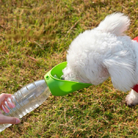 Dispensador de Agua Portátil de Silicona para Mascotas, Botella de Agua Portátil de Silicona para Beber al Aire Libre, para Paseos