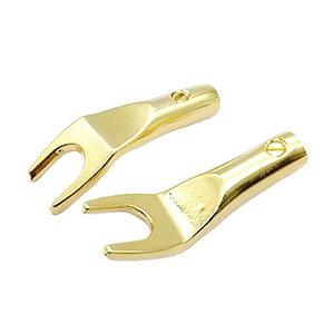 Connecteurs banane et à pointe de type Y/U, plaqués or, pour câble audio en cuivre, prise de câble audio, connecteur de câble de haut-parleur en Y, sortie d'usine - Product Image 2