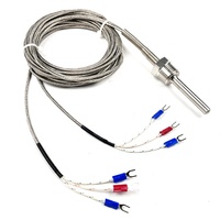 Capteur de température double PT100 PT1000 de classe A, thermocouple de type K J E N personnalisable