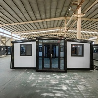 Module de logement préfabriqué isolé et extensible à double aile, résistant au vent, pour personnel de chantier pétrolier