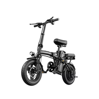 Vélo électrique pliable portable avec amortissement quadruple, récupération d'énergie, design compact, batterie lithium 48V, autonomie 65 km, moyeu arrière