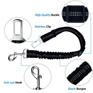 Cinturón de Seguridad Ajustable para Mascotas KingHon, Hebilla de Seguridad para Perros en el Auto, Cuerda de Seguridad Telescópica Elástica de Alta Resistencia para Mascotas - Product Image 5