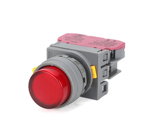 Interruptor de botón LED de alta resistencia con bloqueo y reinicio automático LAY6H-10D 22mm Rojo Verde para arranque puntual 10A 250V LAY6H- - Product Image 4