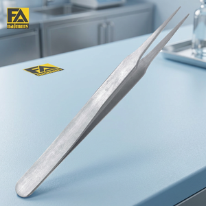 Pince chirurgicale manuelle en acier inoxydable à pointe fine style Dumont 2, instrument de classe I certifié CE - Product Image 3