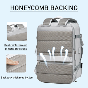 Mochila Expandible para Portátil con Compartimento para Objetos Húmedos y Secos, Gran Capacidad, Impermeable, para Viajes, Unisex - Product Image 6
