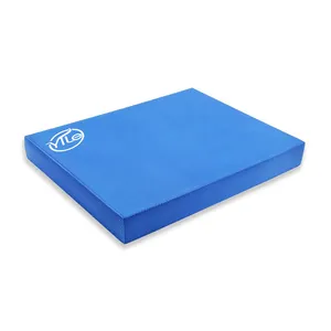 Fitness écologique carré non toxique 50cm tpe coussin mousse planche d'équilibre yoga genouillère bleu vente en gros