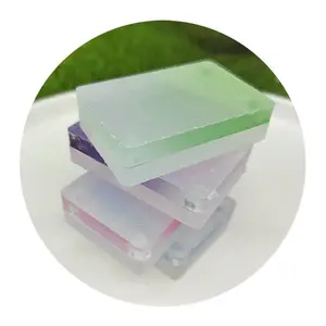 قطع مُعلّقة شفافة على شكل مكعب من الأكريليك الشفاف المصغر، 10 أزواج/وحدة من Goo Card  هدايا ألعاب للأطفال مصنوعة يدويًا