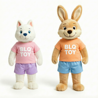 Peluche personnalisée à partir d'un dessin, fabricant de poupées en peluche OEM, animal en peluche personnalisé