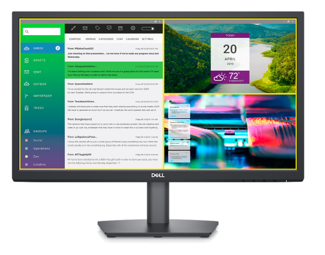 For LED Monitor E2222H/E2223HN/E2423H/E2723H 22inch 1920x1080 Full HD 5ms Response Time Anti-Blue Light 60Hz Desktop for