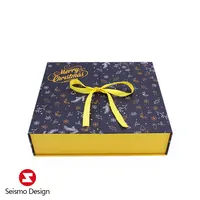 Seismo Ontwerp Pakket Oplossing Geschenkdozen Advent Kalender Blind Box Vierkante Papier Geschenkdoos Verpakking Voor Kerst