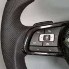 Volante de Fibra de Carbono Modificado para Volkswagen Bora, Santana, Golf Mk7, Golf6, Golf7, Nuevo Polo, Jetta, <span class=keywords><strong>Caddy</strong></span>, GTI - Product Image 2