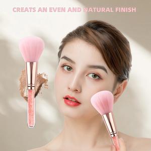 Brocha para Rubor <span class=keywords><strong>con</strong></span> Mango Transparente en Forma <span class=keywords><strong>de</strong></span> Diamante para Maquillaje Facial y Eliminación <span class=keywords><strong>de</strong></span> Polvo <span class=keywords><strong>de</strong></span> Uñas - Product Image 1