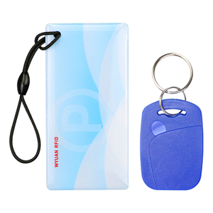 Wyuan UHF RFID Keychain <span class=keywords><strong>tag</strong></span> 860-960MHz Key fobs Vòng Epoxy thẻ rewritable ISO18000-6C dài khoảng cách Nhãn cho kiểm soát truy cập - Product Image 1