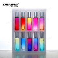 Flacon de parfum en verre cylindrique de 5 ml, 15 ml, 20 ml, vaporisateur à pompe, impression sur écran, boîte personnalisée OEM/ODM, crème pour le visage, soin de la peau, sérum