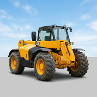 Chariot télescopique d'occasion JCB535, capacité 3500 kg, portée 9,5 mètres, chariot élévateur à grande portée, engin de construction