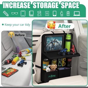 Sac <span class=keywords><strong>de</strong></span> Rangement Multifonctionnel pour Siège Arrière, <span class=keywords><strong>Organisateur</strong></span> <span class=keywords><strong>de</strong></span> Siège Arrière en Oxford avec Table Rabattable, Sac <span class=keywords><strong>de</strong></span> Rangement Durable pour Siège Arrière - Product Image 2