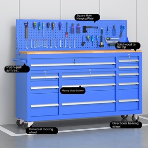 Heavy-Duty di động tự động sửa chữa hộp công cụ đa mục đích bơm bảo trì Locker dày bánh xe thép công cụ phần cứng hội thảo - Product Image 1