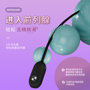 Stimulateur de prostate EARTHQUAKE, vibrateur en silicone de 15 cm, jouet sexuel masculin, rechargeable par USB - Product Image 1