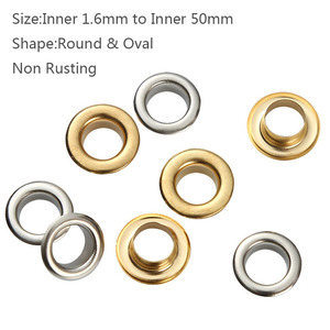 Yüksek kaliteli pirinç/demir renkli giysi halkalar 3mm-60mm yuvarlak nikel-çanta ayakkabı giyim için ücretsiz kaplama-toptan - Product Image 4