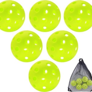 Vente directe usine – Balle de pickleball extérieure de haute qualité 74 mm, durable, élastique, moulée par injection, en plastique, pour le divertissement - Product Image 6
