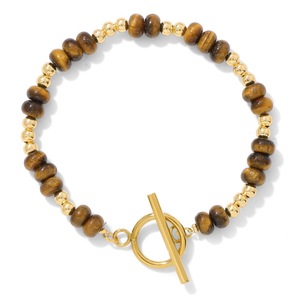 <span class=keywords><strong>Bracelet</strong></span> en perles de pierre naturelle avec fermoir OT en acier inoxydable plaqué or 18 carats, bijoux minimalistes haut de gamme, cadeau d'anniversaire pour maman - Product Image 1