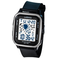 Montre numérique spatiale LASIKA WF149 Astronaut, fine, résistante à l'eau, rétroéclairage LED, alarme, chronomètre, TPU, pour enfants, hommes et femmes