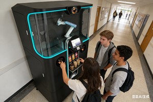 Robot Barista Autonomo: Personalizzazione Immagine Freestyle e Sistema di Raffreddamento Professionale per Caffetterie - Product Image 3