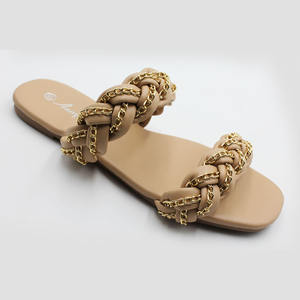 <span class=keywords><strong>Sandali</strong></span> Donna Estivi di Tendenza con Punta Quadrata Aperta, <span class=keywords><strong>Sandali</strong></span> Piatti con Cinturino Intrecciato, Ciabatte Slip-on, <span class=keywords><strong>Sandali</strong></span> Tessuti - Product Image 3