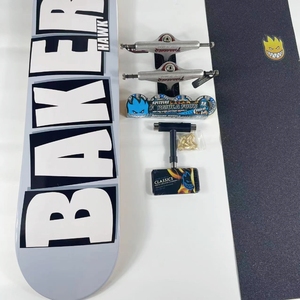 บอร์ดสเก็ตบอร์ด <span class=keywords><strong>Baker</strong></span> รุ่น Professional Complete Skateboard 7 ชั้น ไม้เมเปิลแคนาดา หลายสี ขนาด 7.75/8.0/8.25/8.5 นิ้ว รุ่น Double Rocket - Product Image 5