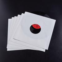 Sac de rangement pour disques vinyles LP en papier kraft 120g, imperméable, pour disques de 7 et 10 pouces, avec trou d'angle droit, sac de protection en papier pour disques