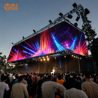 Écran LED d'extérieur P2.9 d'angle GOB à louer, résistant aux chocs, mur vidéo à angle droit pour concerts, événements et places musicales