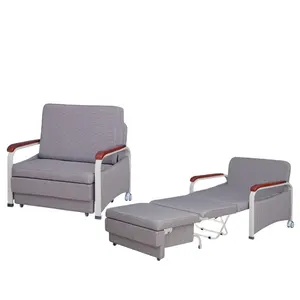 BT-CN015 Bệnh Viện đồ nội thất thiết bị y tế chuyển đổi sofa giường có thể gập lại bệnh nhân đi cùng mở rộng ghế giường