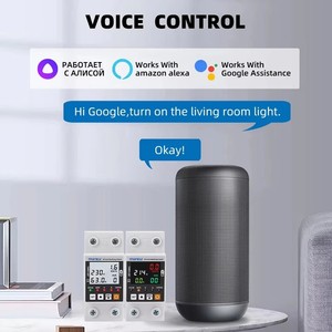 Protector <span class=keywords><strong>de</strong></span> Voltaje Inteligente WiFi TUYA 63A, Dispositivo <span class=keywords><strong>de</strong></span> Relé, Interruptor, Medidor <span class=keywords><strong>de</strong></span> Energía kWh TVS1-63T, Compatible con <span class=keywords><strong>Google</strong></span> Assistant - Product Image 3