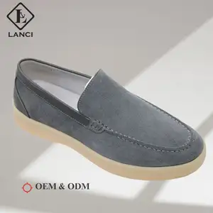 LANCI Factory Sneakers Casual Shoes for Men Leather Suede Italian chaussures pour hommes casual chaussures