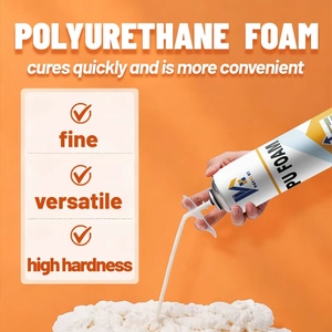 Kapı Pencereleri Montajı PU Köpük Spreyi Yalıtım Sıcak Tutma Boşlukları Doldurma Yangın Geciktirici Paketleme Kullanımı Yüksek Genleşmeli Yapıştırıcı - Product Image 3