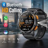 Montre connectée K67 Android IOS OEM FCC avec écran AMOLED de 1,43 pouce, L1 GNSS GPS, boussole, moniteur de fréquence cardiaque, tracker d'activité physique pour appels, IP68