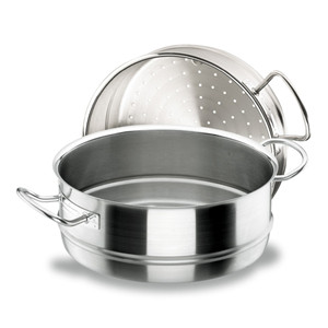 Olla de vapor Chef Classic de 3 cuartos de galón, de acero inoxidable, con tapa, para cocinar verduras y mariscos - Product Image 1