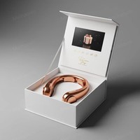 Boîte cadeau vidéo de luxe pour l'immobilier |   Boîte de présentation LCD haut de gamme pour clés et documents de maison de luxe
